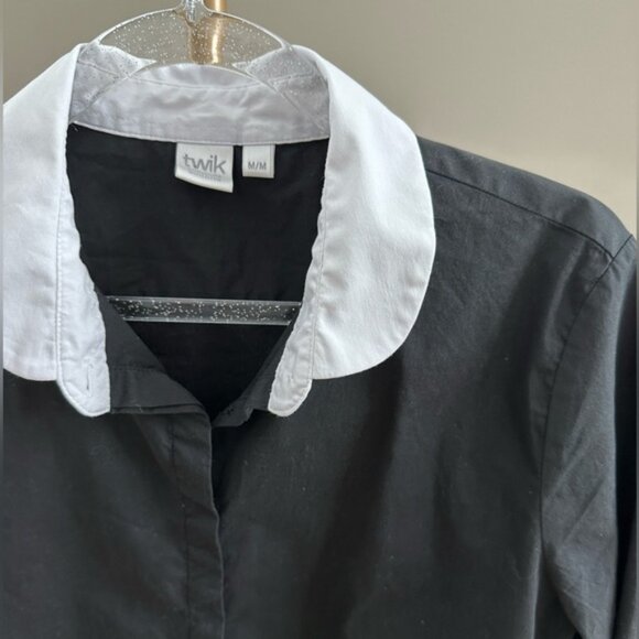 Twik twik from Simon's Cotton Blend Contrast Collar Button Down Shirt Me… - Picture 3 of 3